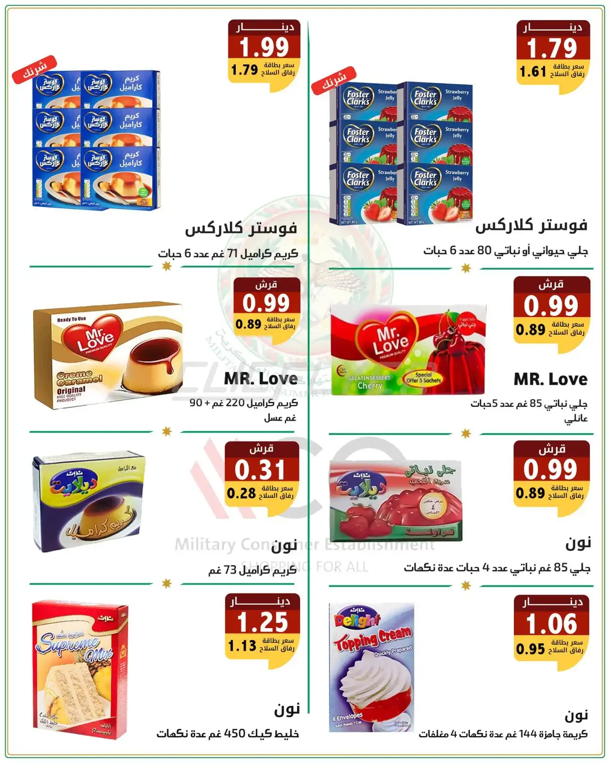 Military Consumer Establishment  