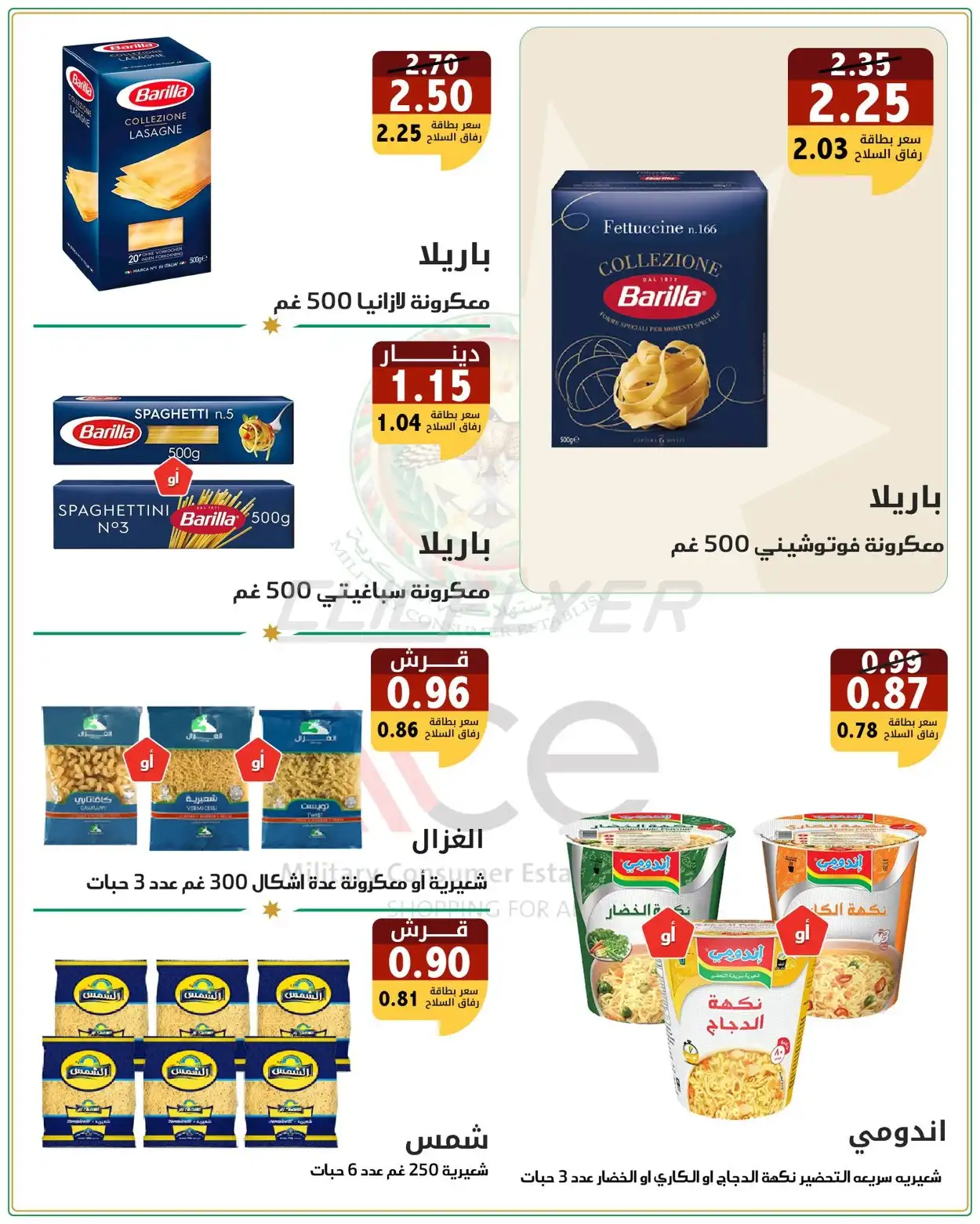 Military Consumer Establishment  