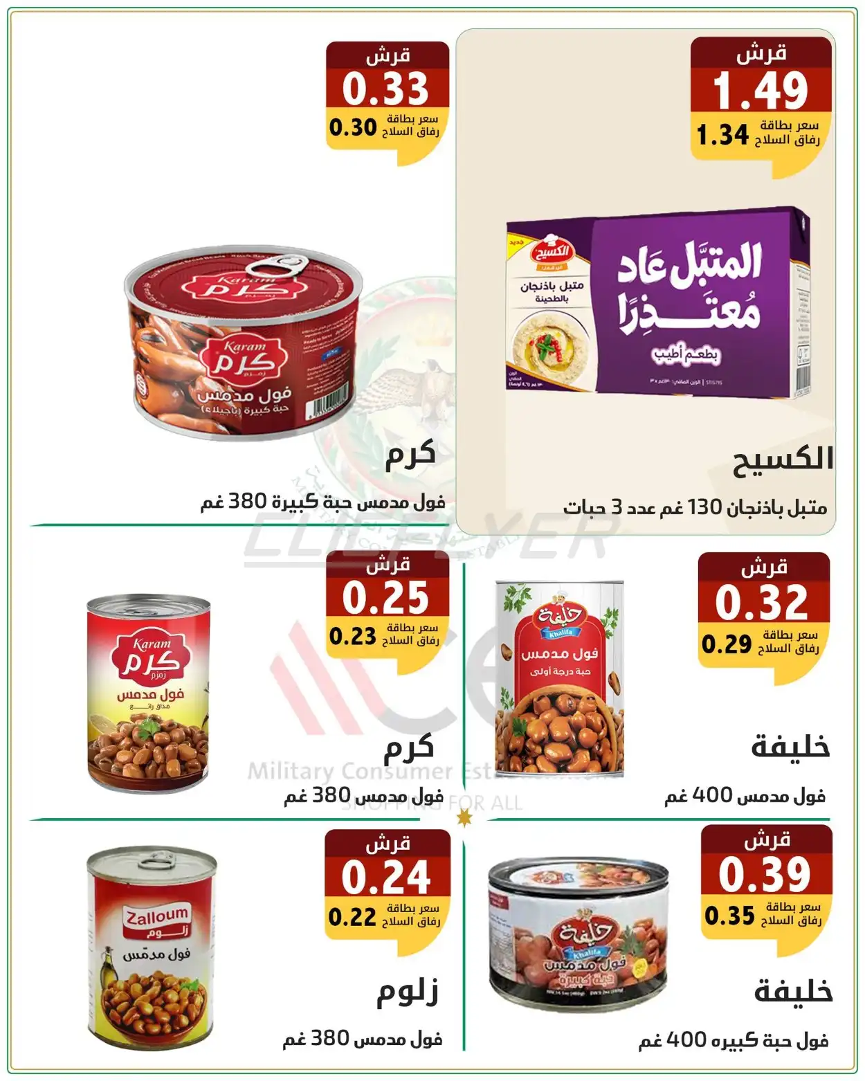 Military Consumer Establishment  