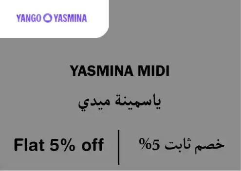 Yango Yasmina Discount Code Yasmina Midi